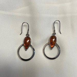 925 sterling silver Earrings with natural gems